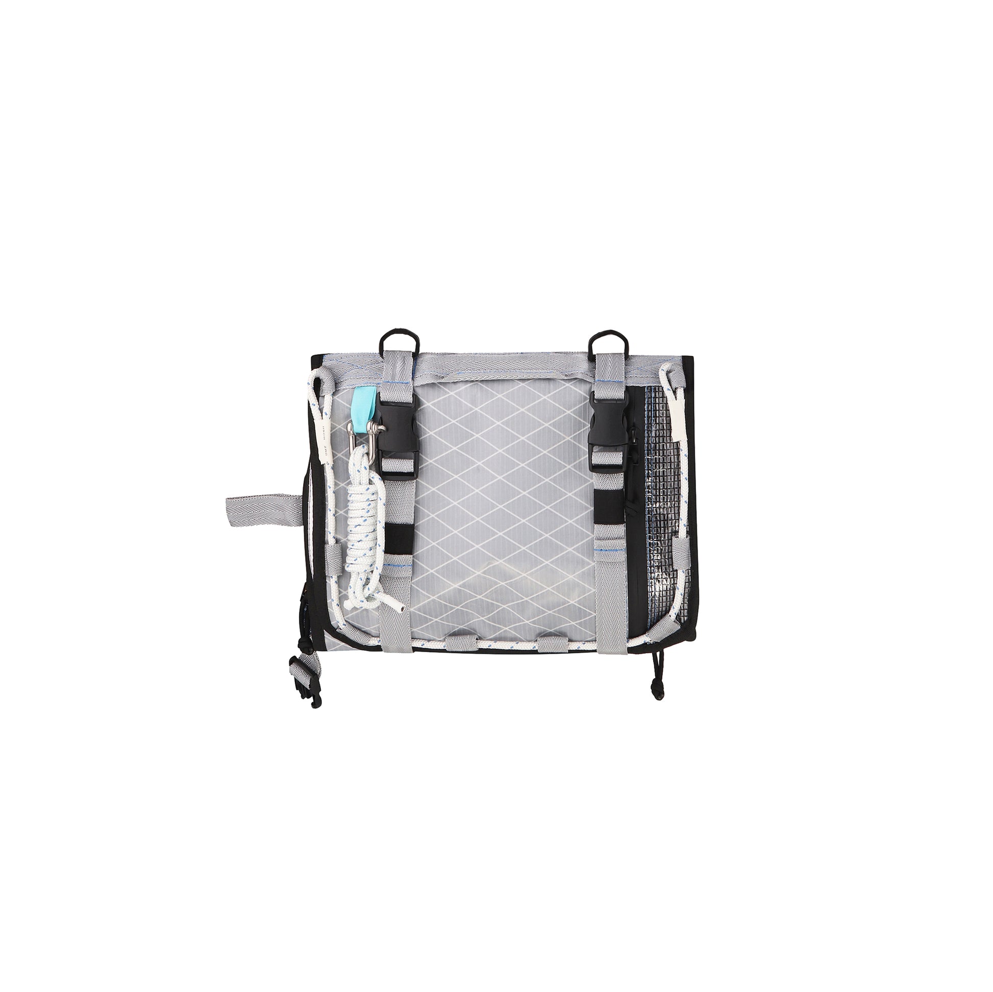 Waterproof toiletry bag with wide removable belt