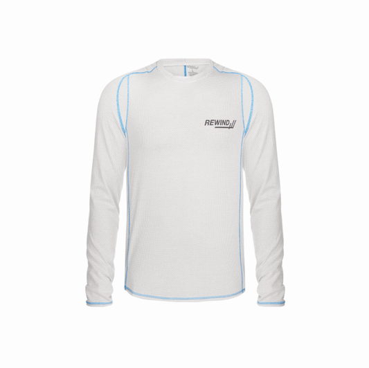 White long sleeves cooling shirt without zip from REwind