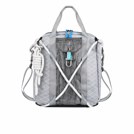 Designer cross body bag-backpack with rain cover and organiser