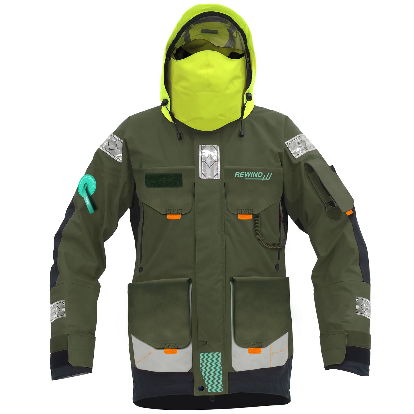 Waterproof sailing jacket - Offshore Yacht Jacket from REwind