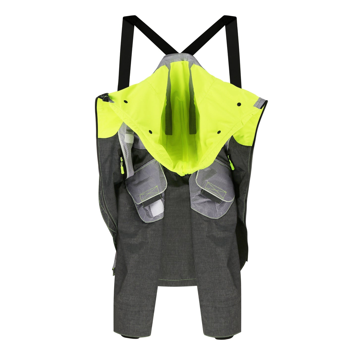 Designer coat with membrane and hood