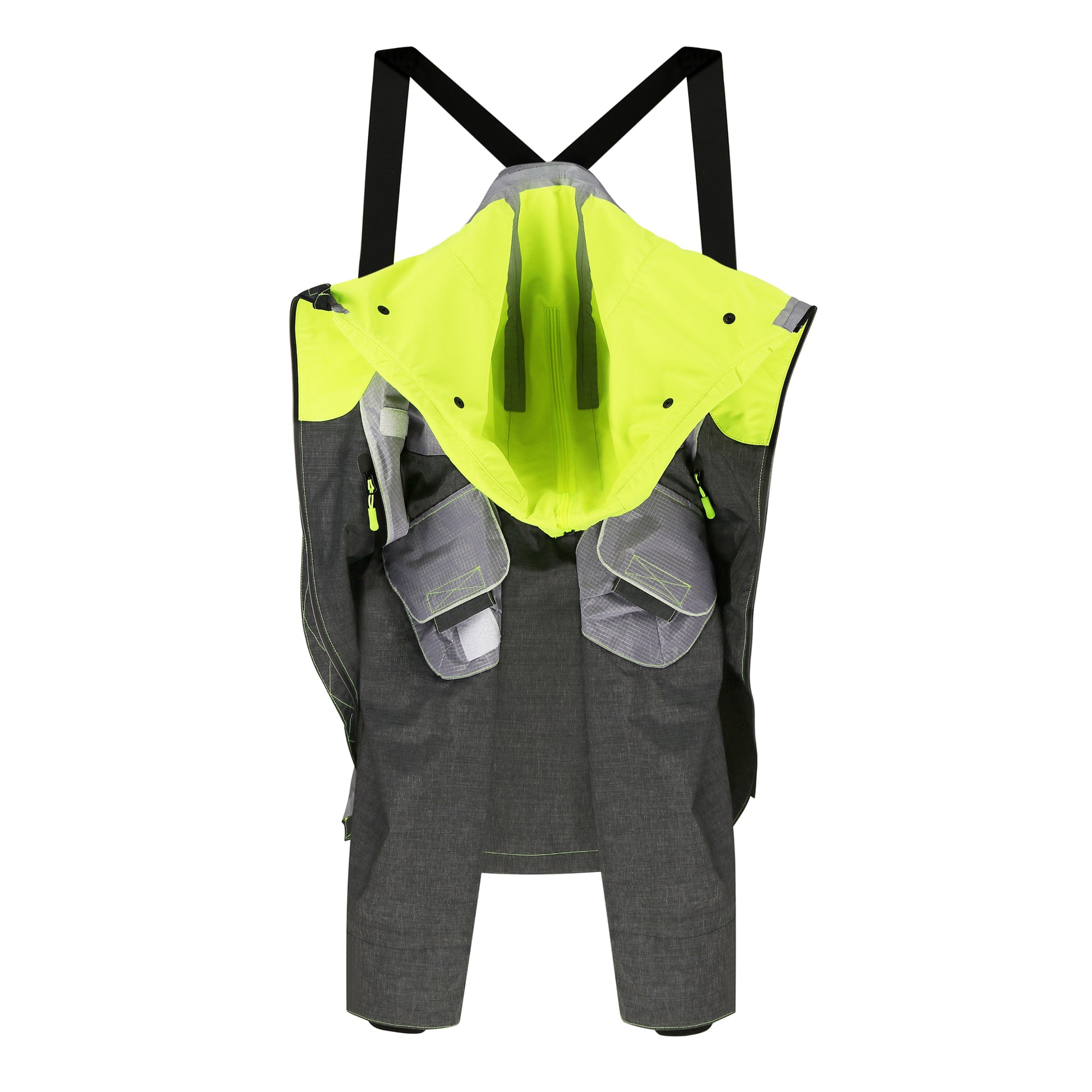 Designer coat with membrane and hood