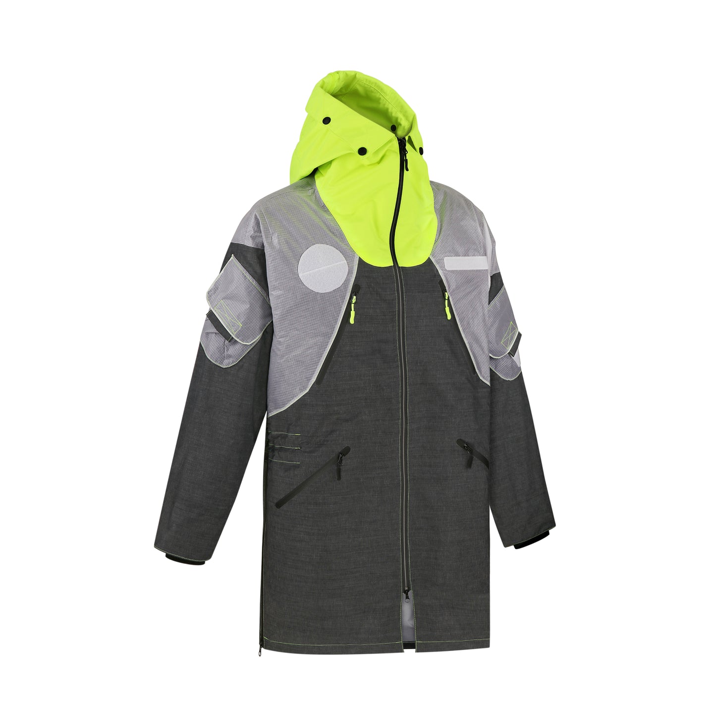 Grey & Black waterproof raincoat for men and women from REwind, Ukraine