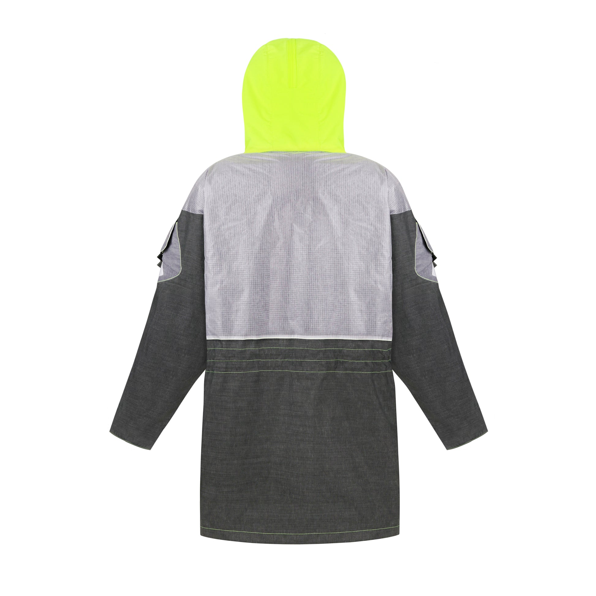 REwind waterproof and windproof raincoat, back view