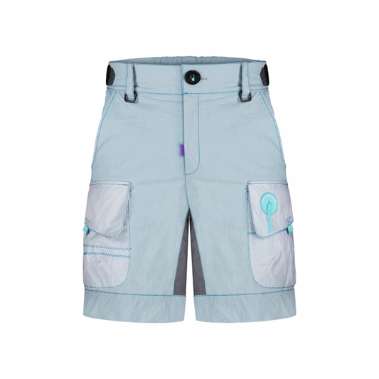Cargo board shorts: tailored designer men's shorts for hiking, boarding and every day