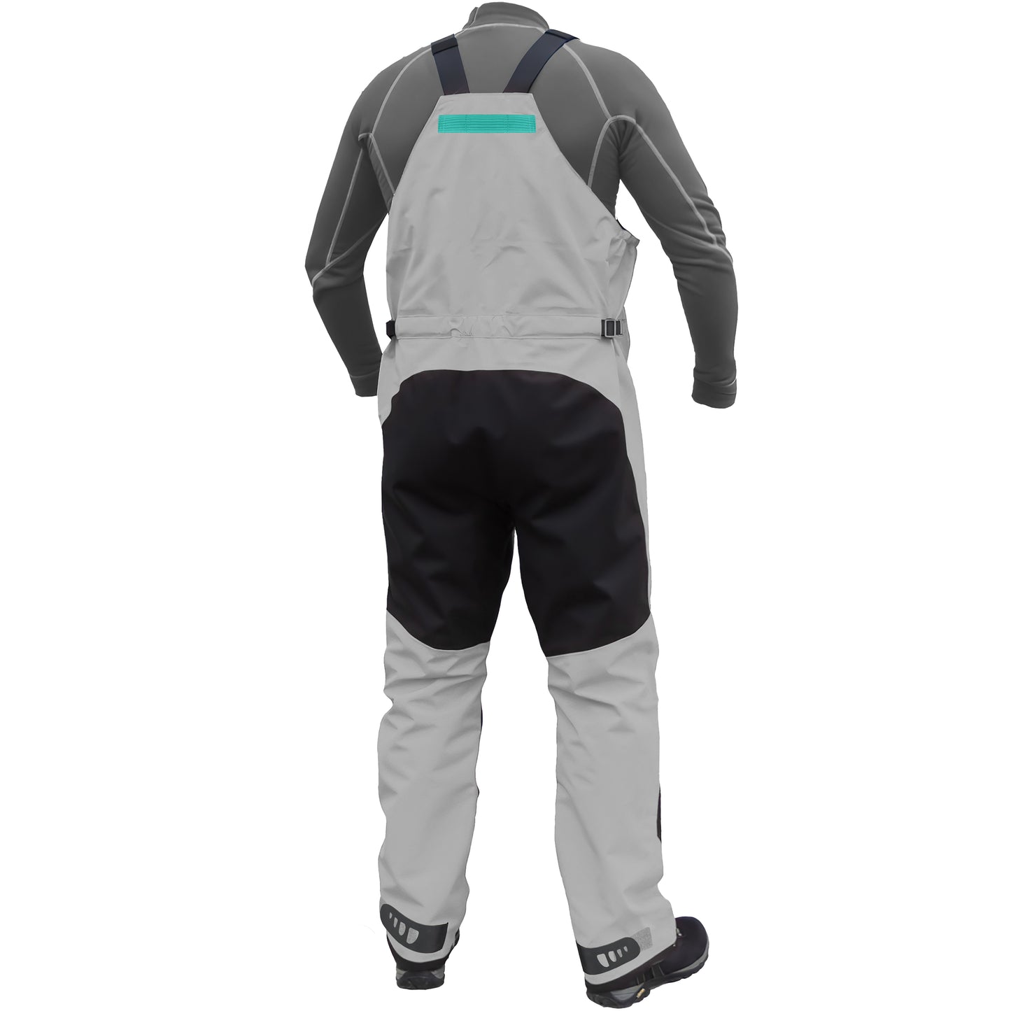 Waterproof sailing/boating pants from REwind. Back view