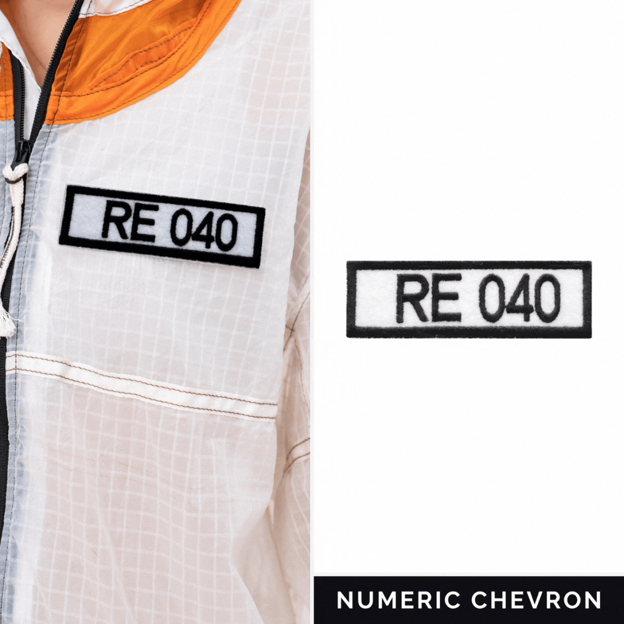 Numeric Chevron DEMILITARIZATION (comes as a gift with the purchase of a jacket or poncho DEMILITARIZATION)